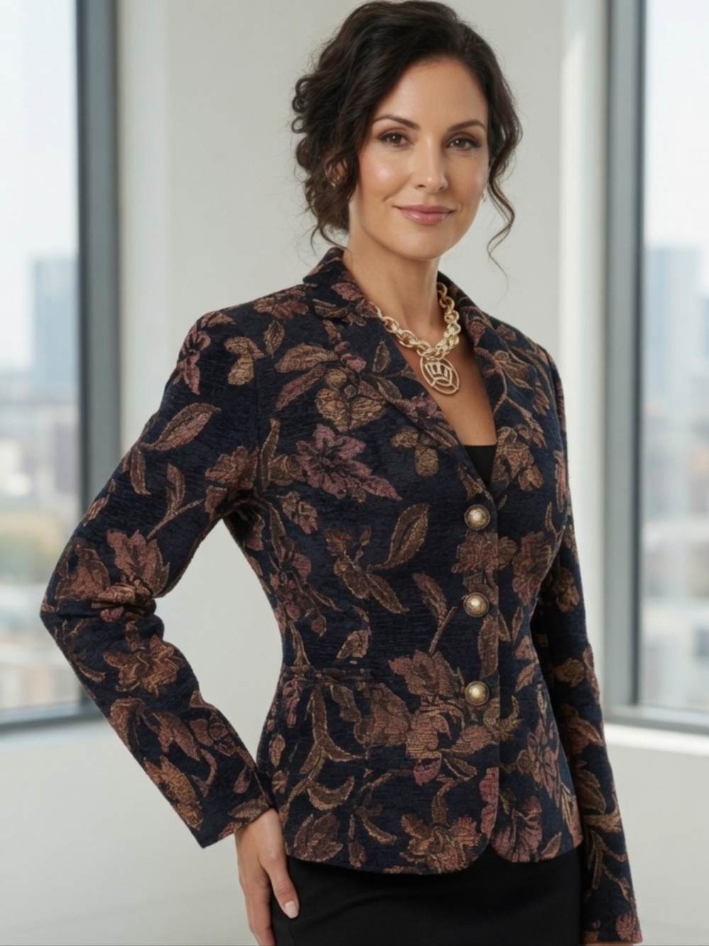 Floral blazer